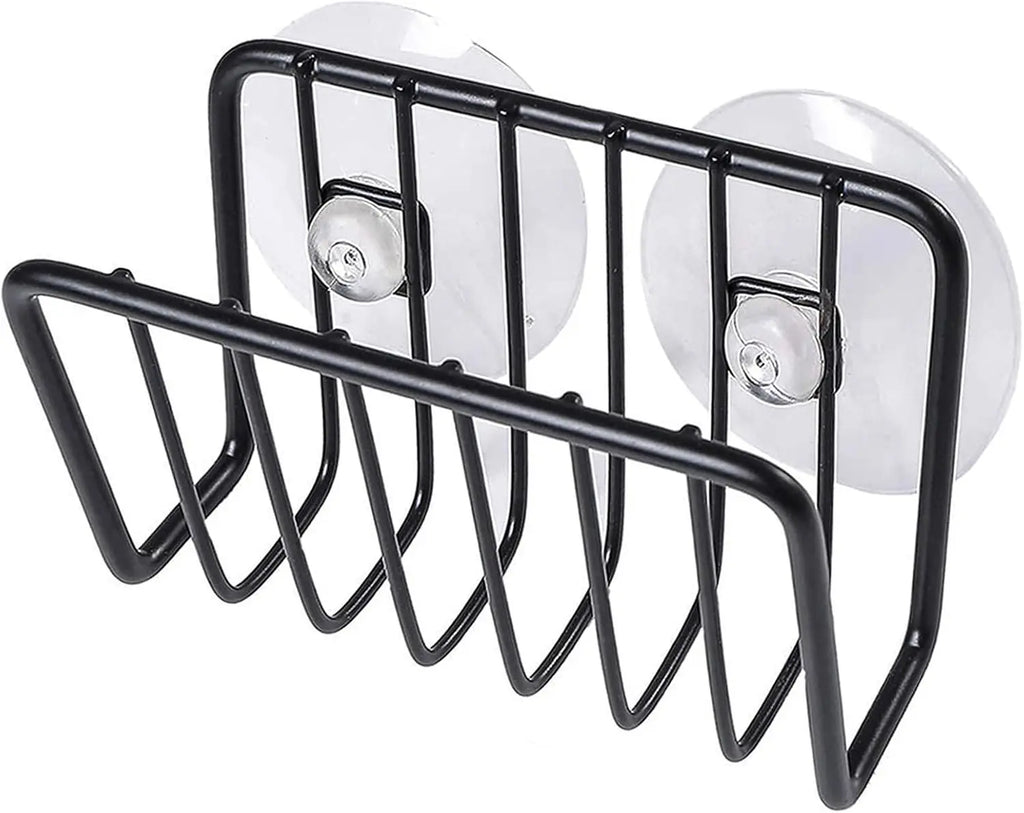 Sponge Holder For Kitchen Sink, Stainless Steel Suction Cup Sponge Caddy Kitchen Supplies Wall Mounted Sink Kitchen Organizer