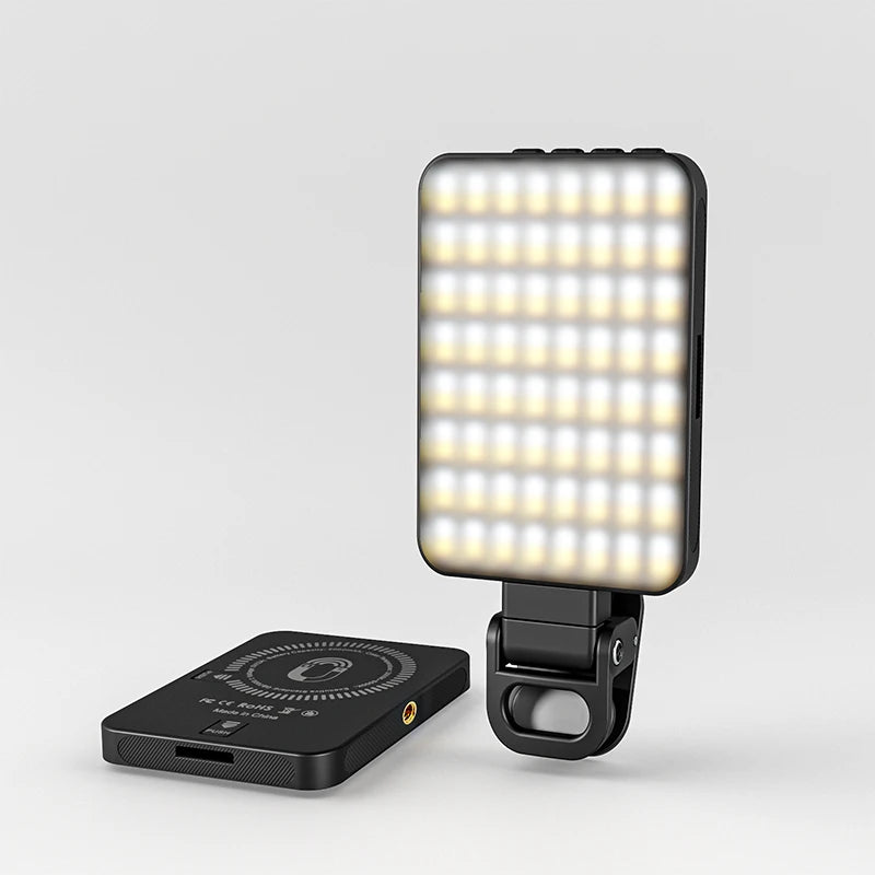 Smartphone Magsafe Selfie Flip Light Mini Vlog Fill Light Dimmable Portable Cube Video Light for iPhone 12/13/14/15/16