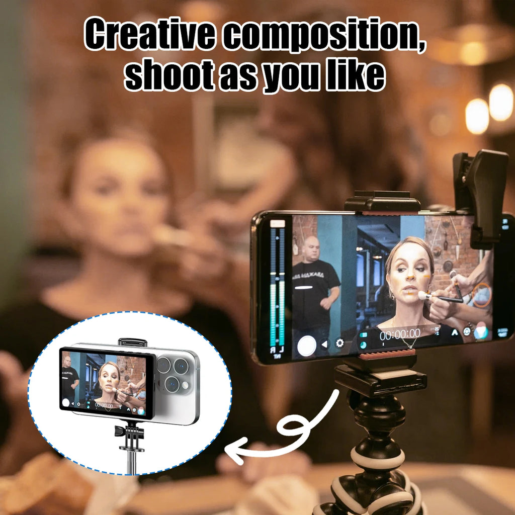 Mobile Phone Wireless Magnetic Selfie Monitor Screen For Smartphone Vlog Live Stream Video Recording for iPhone Android phone