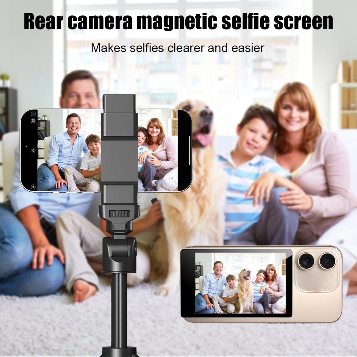 Mobile Phone Wireless Magnetic Selfie Monitor Screen For Smartphone Vlog Live Stream Video Recording for iPhone Android phone