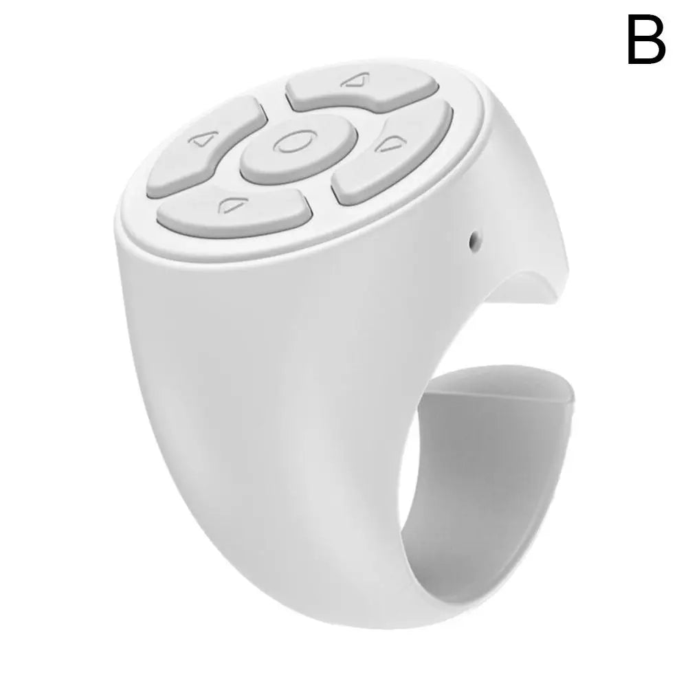 Portable Multi Function Bluetooth Remote Control For Fingertip Selfies Video Control Automatic Page Turning Browsing On Photo