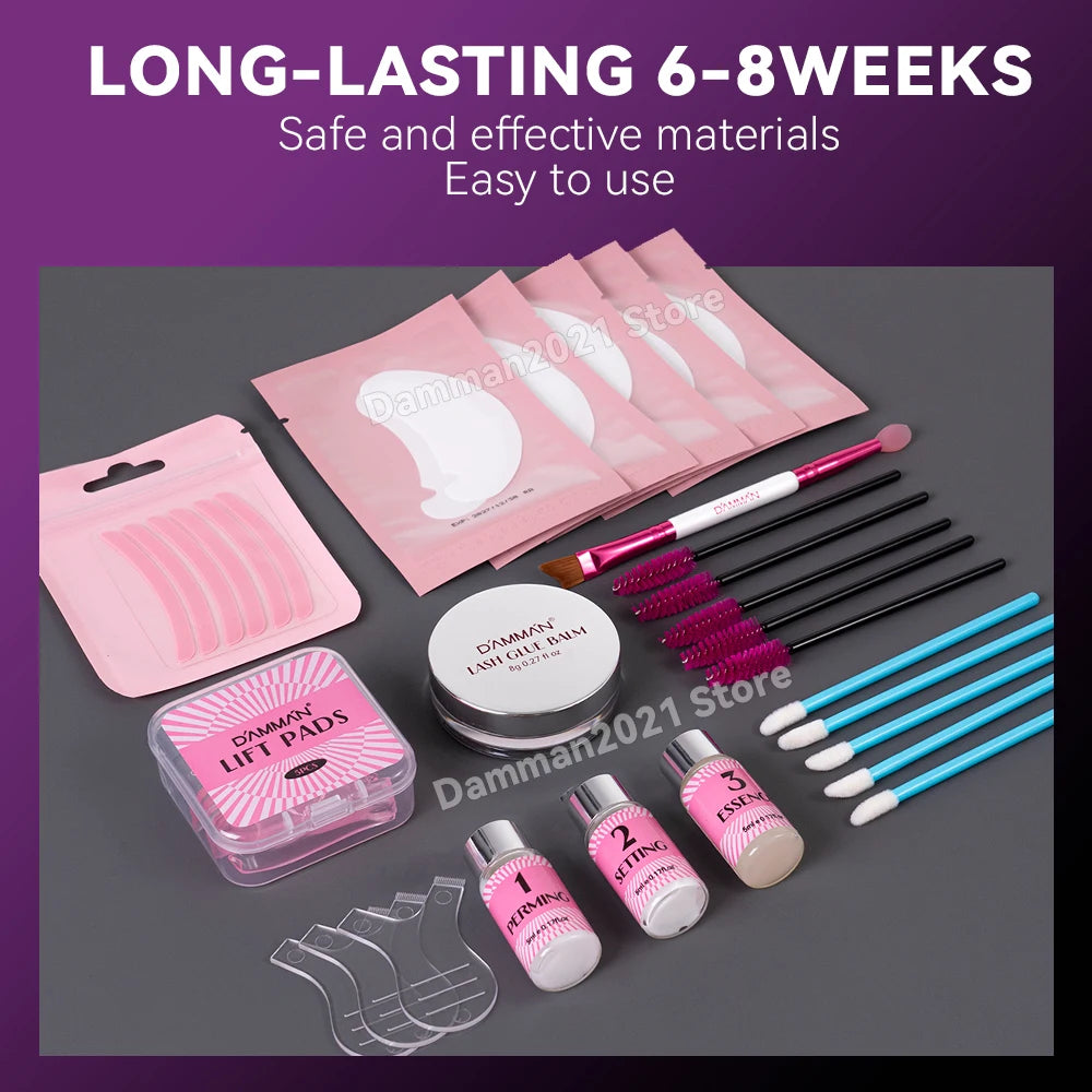 Damman Professional Lash Lifting Kit Eyelash Curling Lifting Set Long Lasting Lash Lift Perm Kit Makeup Tools For Salon Use