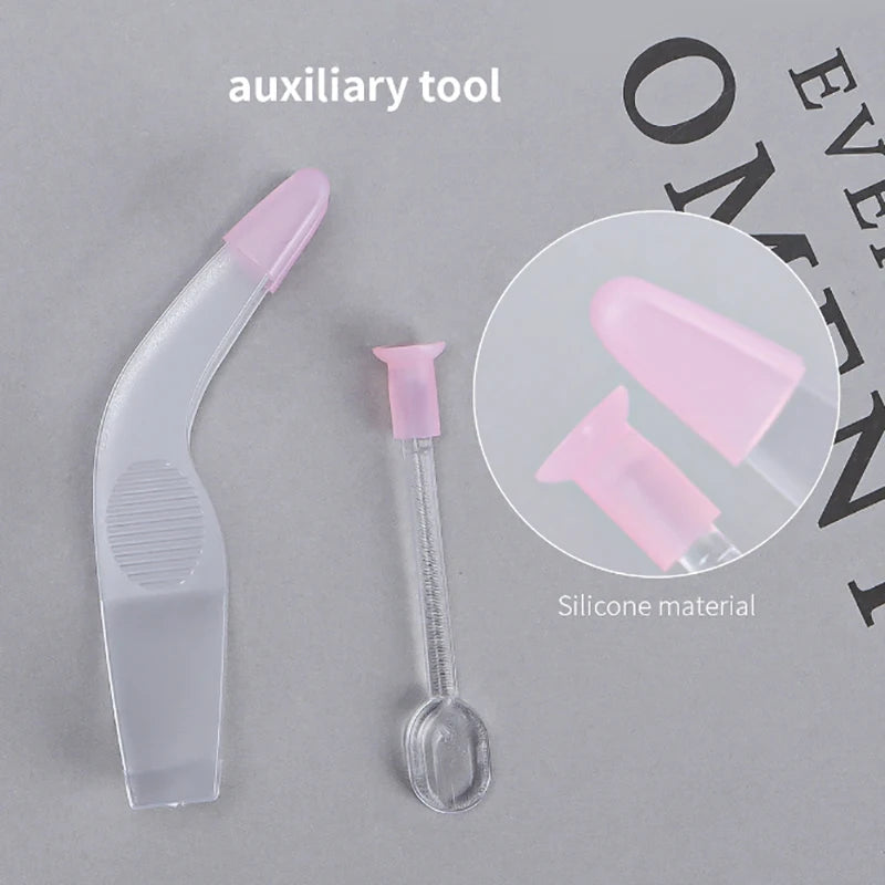 Contact Lens Applicator Set Auxiliary Eyelid Dilator Open Eye Tool Contact Lens Wearing Removing Tweezers Suction Stick Accessor