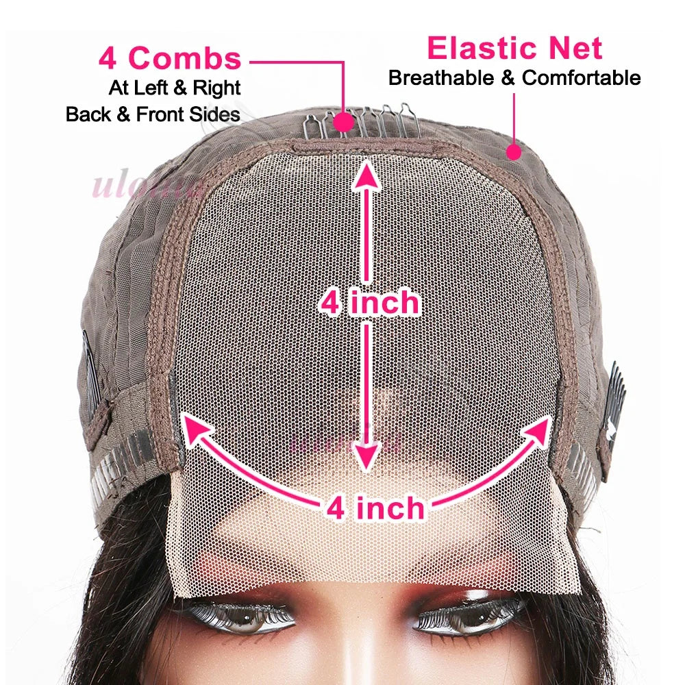 Chocolate Brown Ombre Loose Wave 4x4 HD Lace Closure Wig - 100% Vietnamese Human Hair