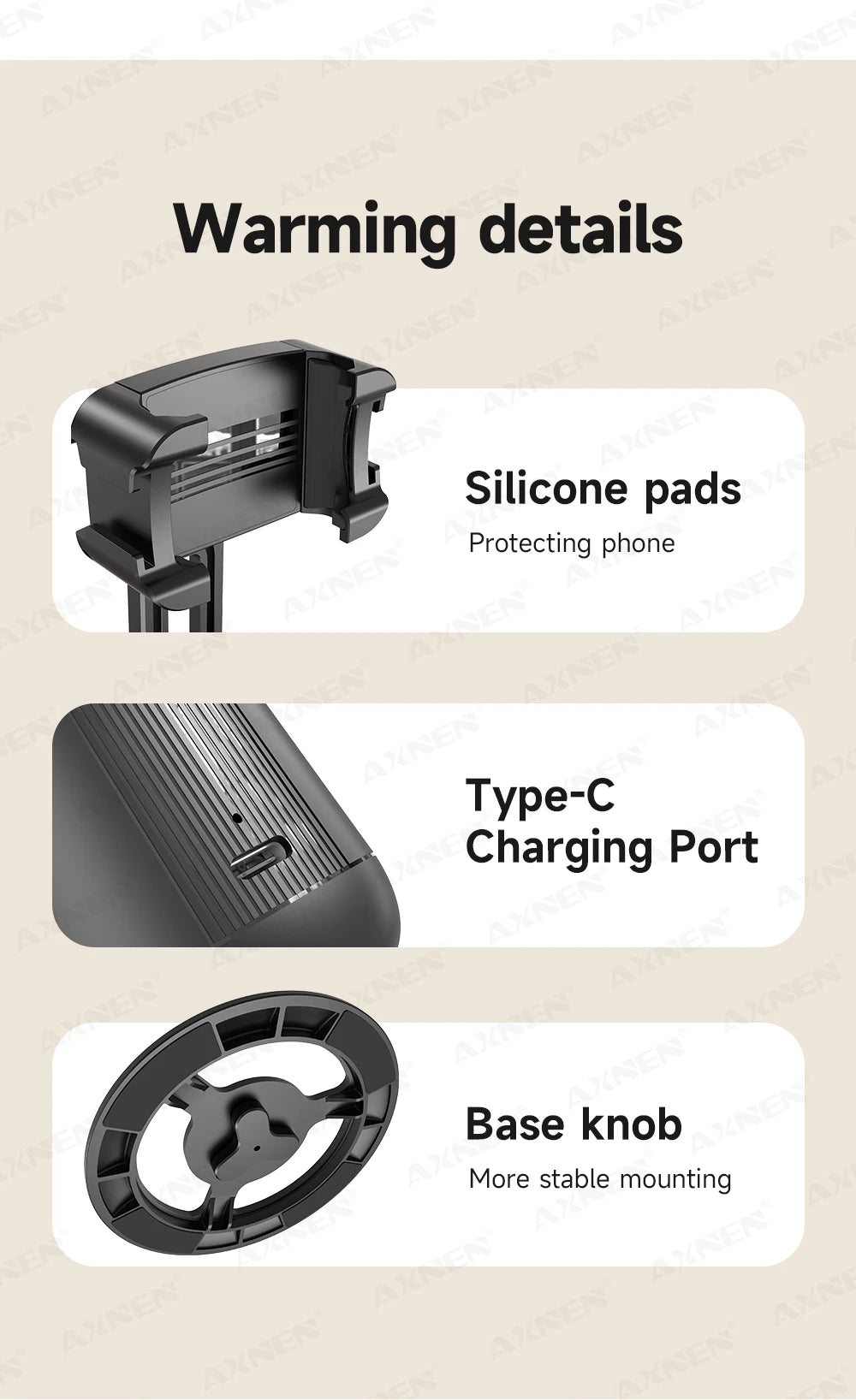 P05 AI Follow Gimbal 360 Rotation Face Tracking Stabilizer Filming Portable Desktop Cellphone Holder for Live/Photo