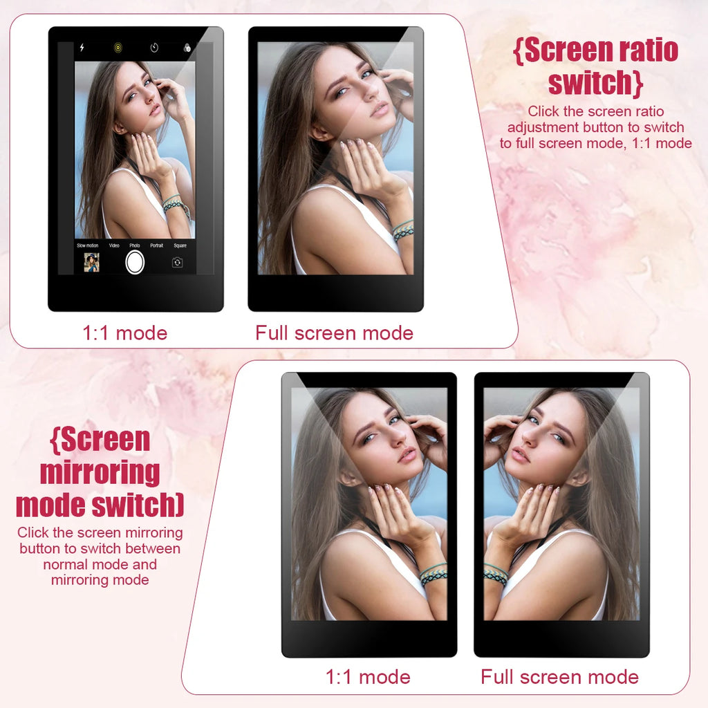 Mobile Phone Wireless Magnetic Selfie Monitor Screen For Smartphone Vlog Live Stream Video Recording for iPhone Android phone