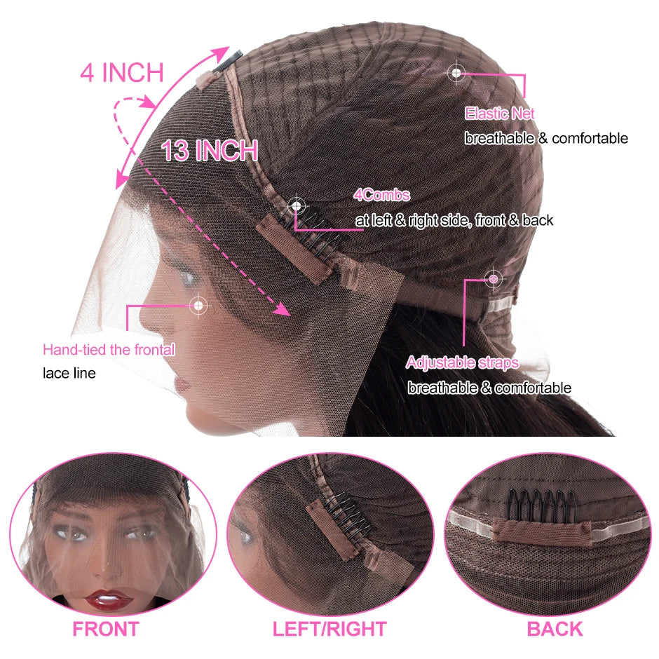 Wear Go Glueless Wig ISEE HAIR Mongolian Kinky Curly 7x5 HD Lace Wigs Ready To Wear 13X4 Lace Front Wig Pre Bleached Knots