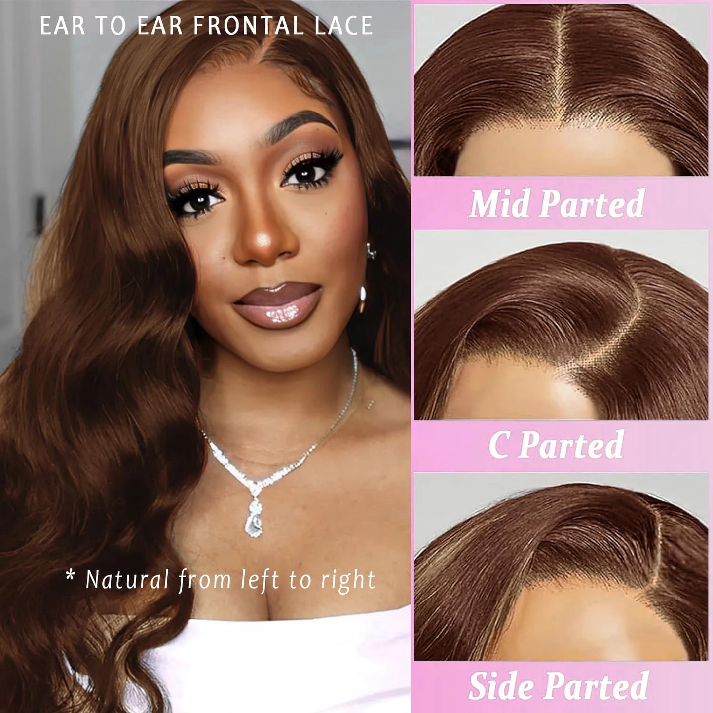Premium 13x6 HD Lace Front Wig - Brazilian Body Wave Human Hair | Pre-Plucked Natural Hairline