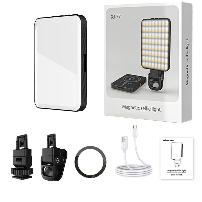 Smartphone Magsafe Selfie Flip Light Mini Vlog Fill Light Dimmable Portable Cube Video Light for iPhone 12/13/14/15/16