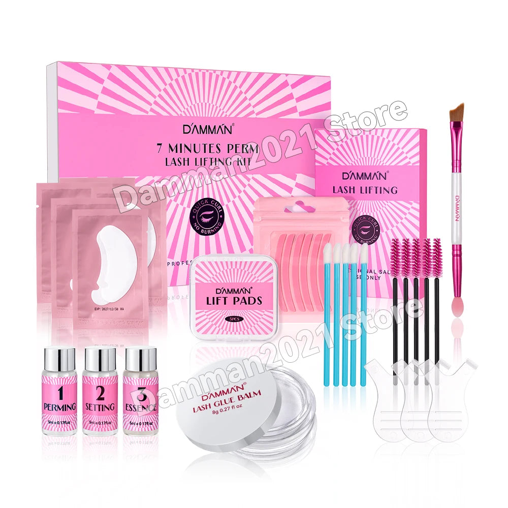 Damman Professional Lash Lifting Kit Eyelash Curling Lifting Set Long Lasting Lash Lift Perm Kit Makeup Tools For Salon Use