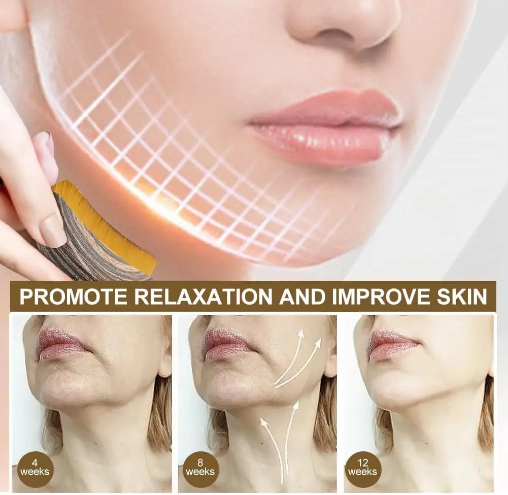 Lymphatic Contour Face Brush Lymphatic Drainage Reduce Puffiness Relief Fatigue Facial Massager Face Chin Skin Sculpting Tool