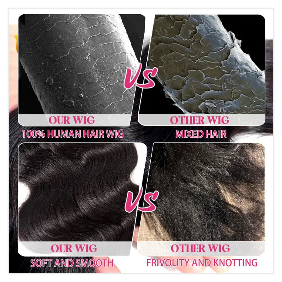 300 400 High Density Lace Wig 13x4 13x6 HD Straight Lace Front Wig PrePlucked 360 Lace Frontal Wig Vietnamese Raw Human Hair Wig