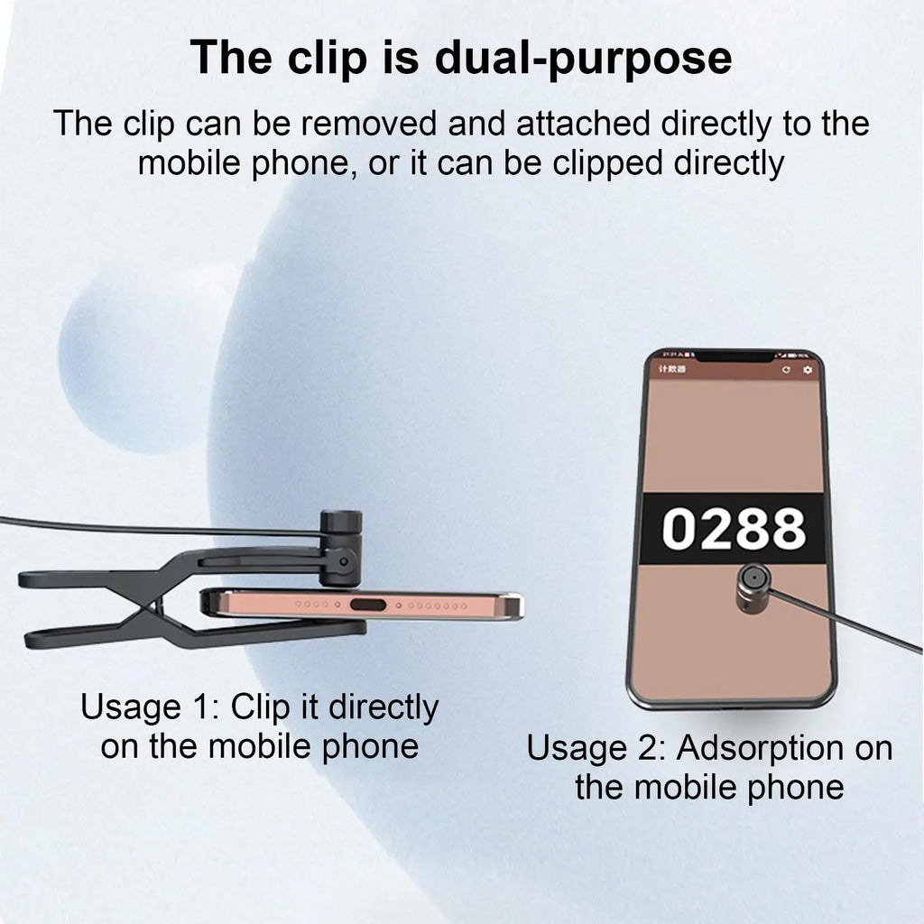 Auto Tapper Phone Clicker Adjustable Speeds Tapping Device Digital Display for Live Broadcasts Games App Testing Computer Tablet