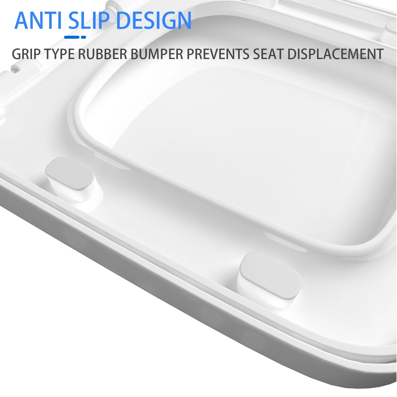 Luxury Quick Release Soft Close Toilet Seat Top Fix Easy Clean Bathroom Seat with One Set Free Top Fixing Hinges (S Shape)