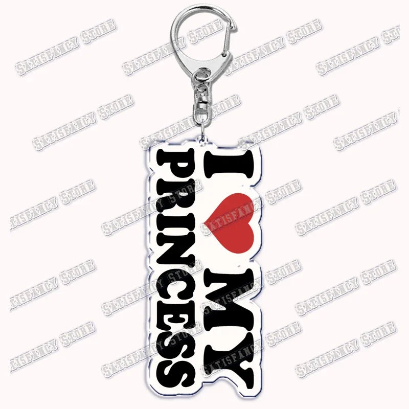 Custom I Love You My Fictional Boyfriend Awesome Girlfriend Keychain Emo Boys Hot Wife Mom Dad Key Ring Keychains Bf Gf Gifts