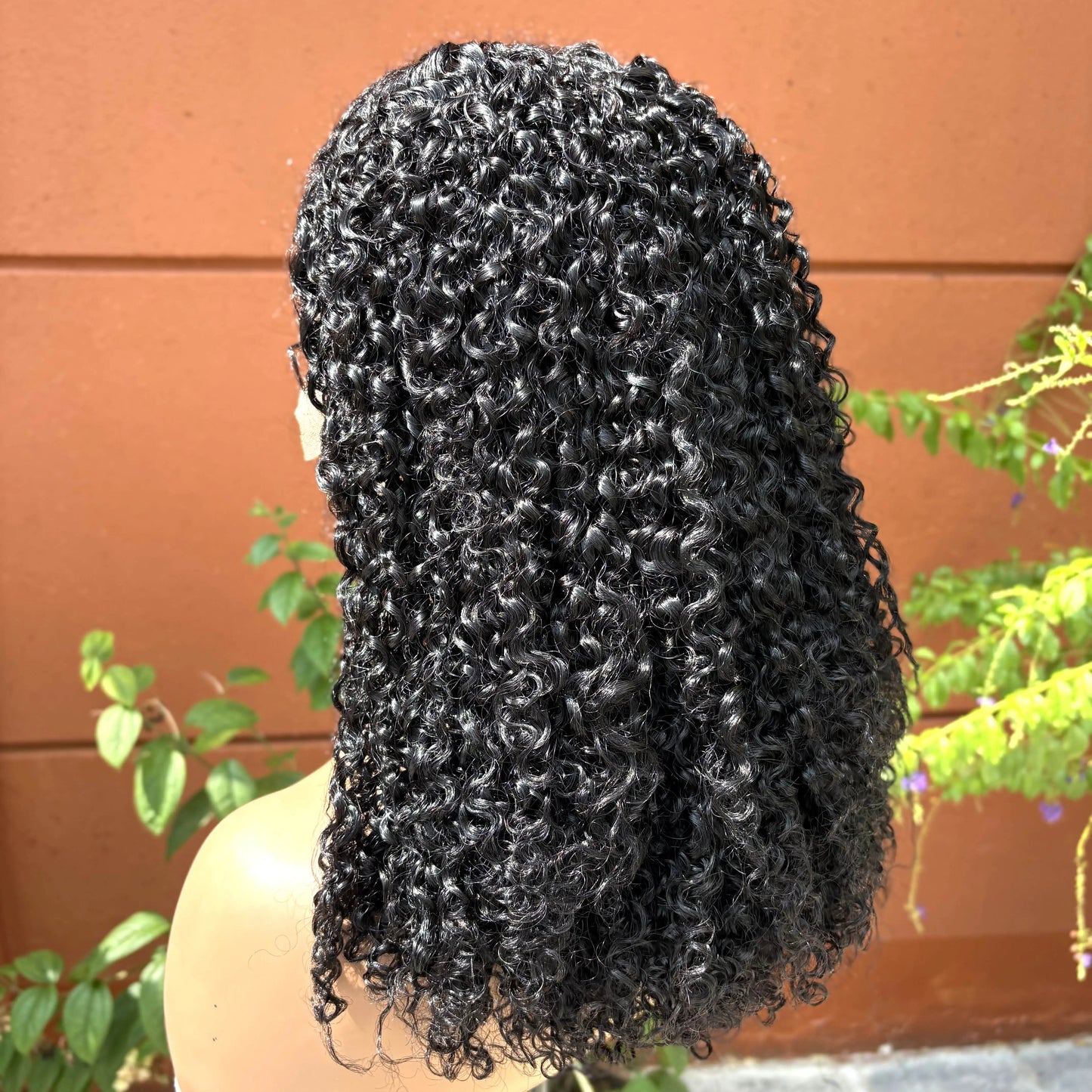 Premium 350% Density Kinky Curly Human Hair Wig - 13x4 Lace Front Bob Wig for Women