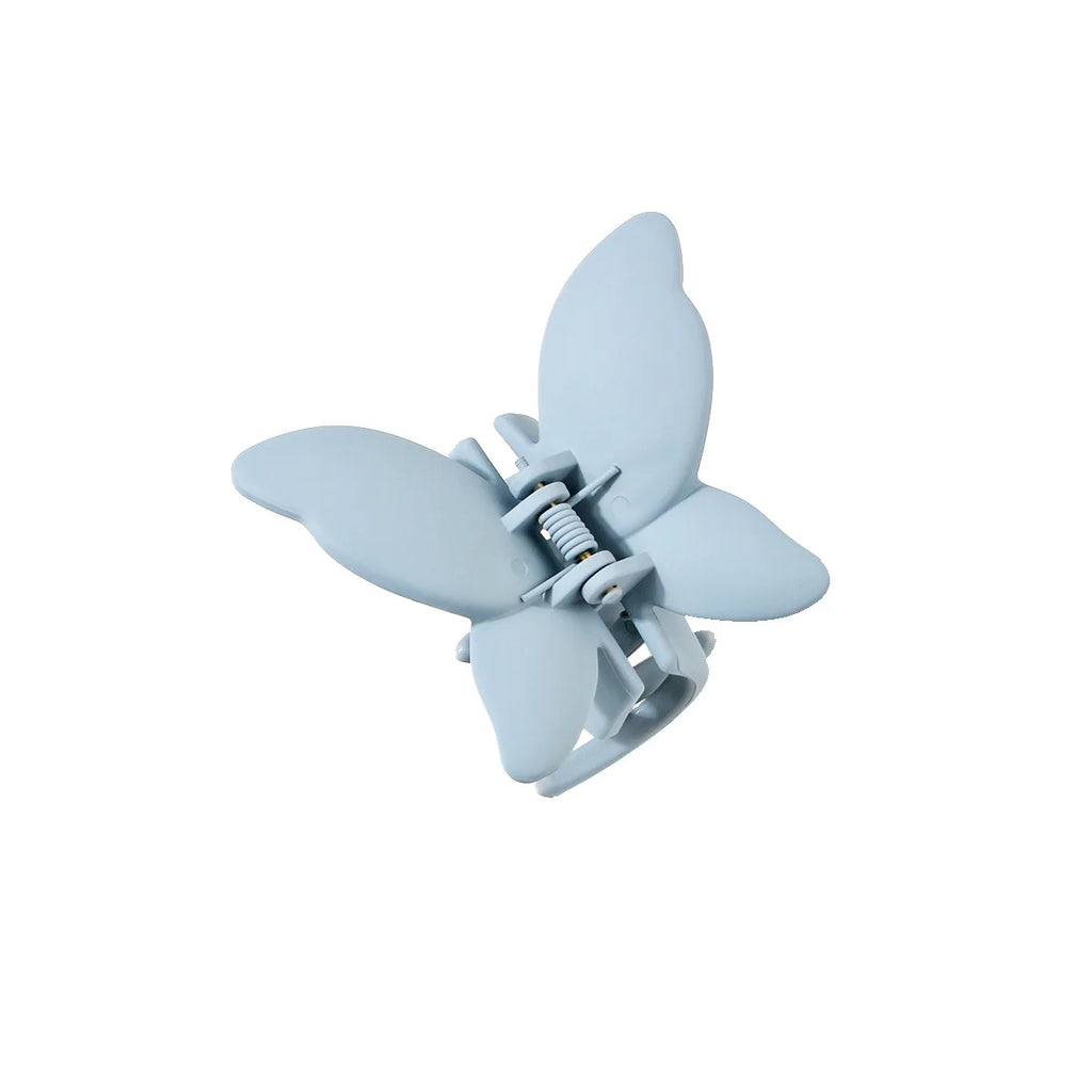 Matte Butterfly Hair Claw Solid Simple Ponytail Holders Barrettes Sweet Fairy Hair Clip Elegant Hairpin Claw Styling Accessories