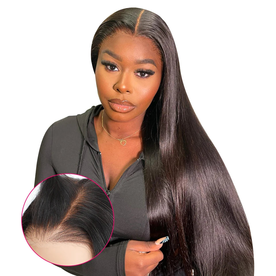 NEW IN 7x5 Wear And Go Glueless wigs human hair Pre Bleached Knots Straight HD Lace Front Wig Pre Cut Pre Plucked Glueless Wig
