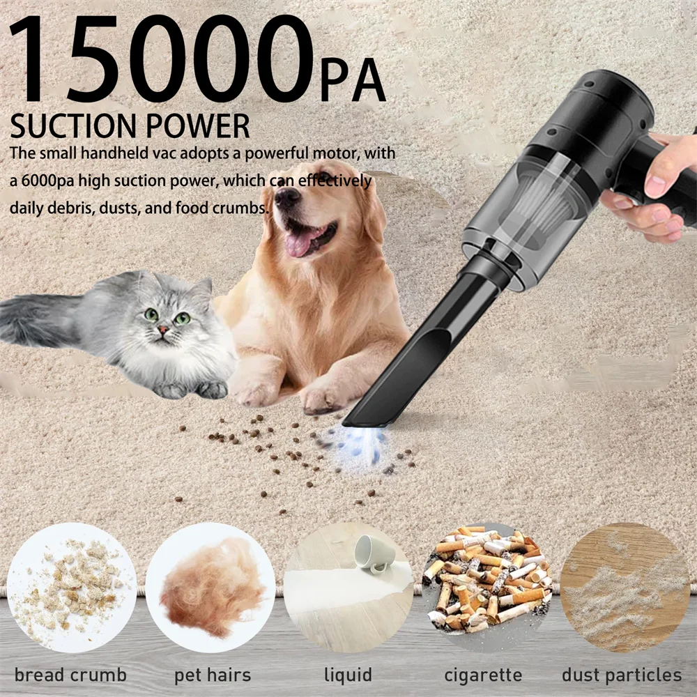 Portable Small Vacuum Cleaner For Multi Purpose Vehicles Small Household Pump Handheld Car Vacuum Cleaner