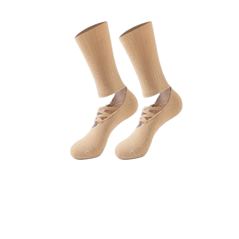 New Cotton Pilates Socks Harajuku Street Breathable Yoga Socks Non-Slip Grip Casual Strappy Grip Sock