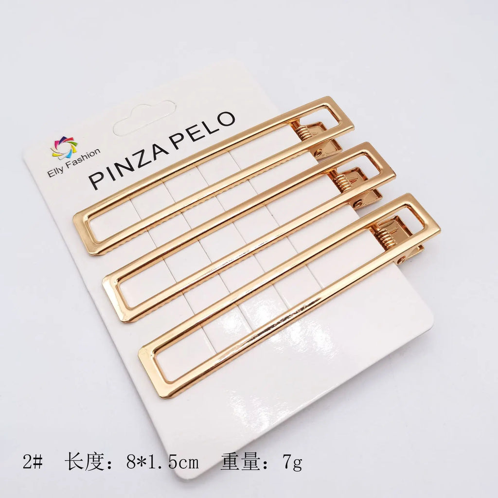 3pcs/set Korean Metal Geometric Hair Claw Barrettes Elegant Hair Clip Crab Hollow Out Hairpin Women Girl Hair Accessories 2023