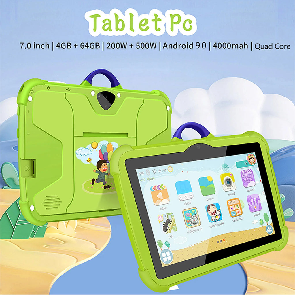 New Google Kids Tablets 7 Inch 5G WiFi Tablet Pc Quad Core 4GB RAM 64GB ROM Cheap for Children Gift Educational Learning 4000mAh