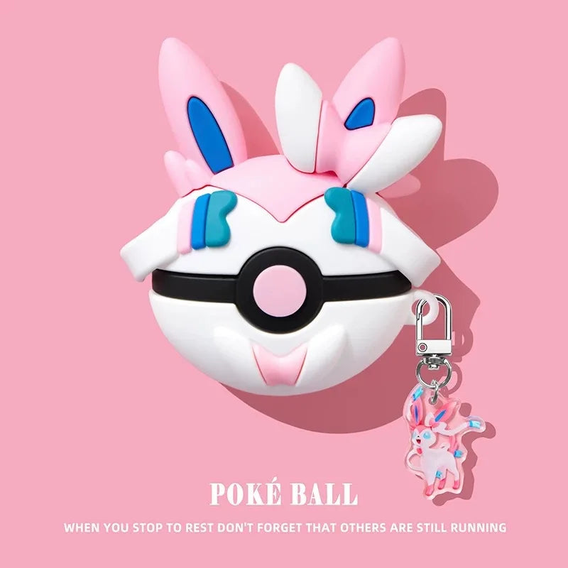 For Airpods Pro 3 Case 2025,Pokemon Ball 3D Anime Shockproof Earphone Cover For Kids Funda Boys Girls