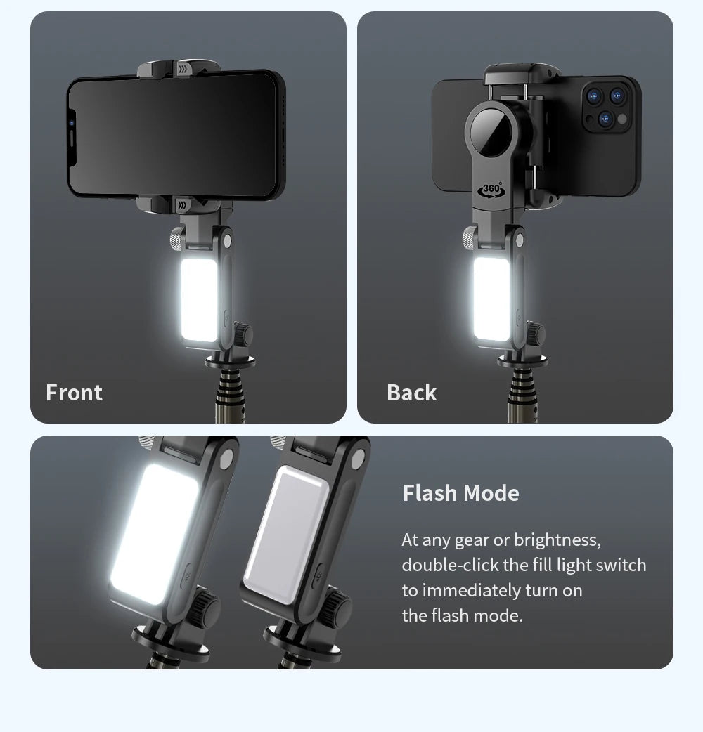 Handheld Gimbal Stabilizer Selfie Stick Tripod For iPhone Android Cell Phone Mobile Smartphone Camera Hand Portable Cellphone