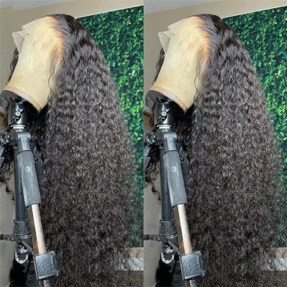 Deep Wave Lace Front Human Hair Wigs 200% Density 13x6 Lace Frontal Wigs 100% Human Hair Deep Wave Lace Front Wig Pre Plucked