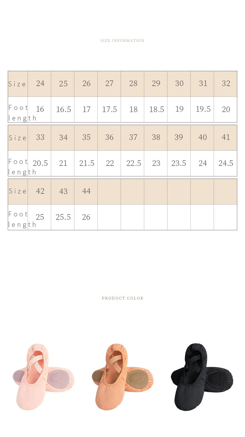 Girls Women Ballet Shoes Stretch Ballet Flats Free-lace Canvas Dance Slippers Elastic Split Soft Sole Ballet Dance Shoe for Kids