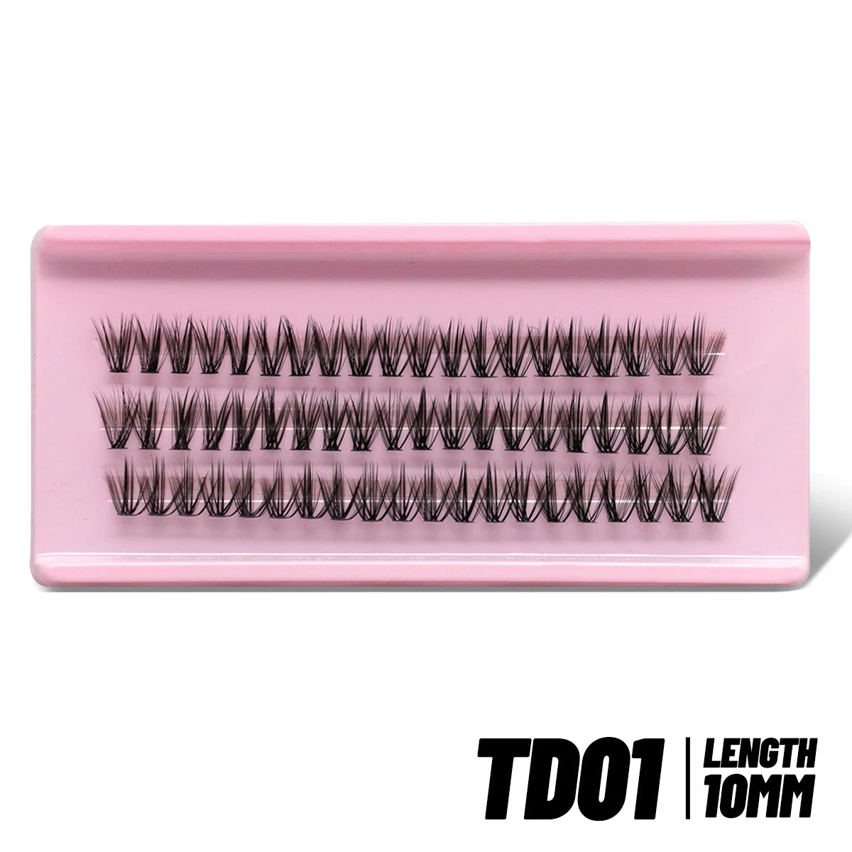 GROINNEYA Cluster Eyelashes Cat Eye Lashes Natural long Lashes Individual Lashes Mixed Tray Eyelash Extension Diy Lashes