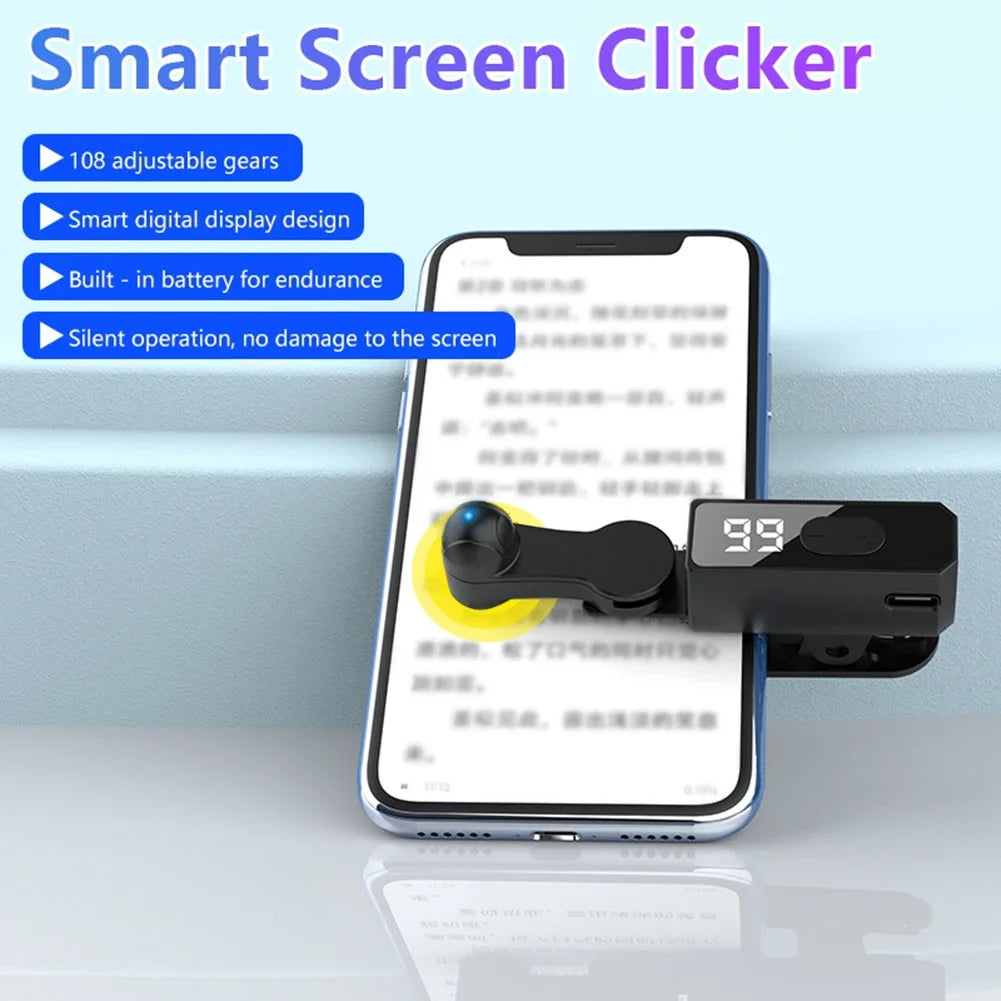 Auto Clicker for Smart Phone Smart Automatic Screen Clicker Phone Screen Tapper for Game Live Broadcasts Likes Reward Task