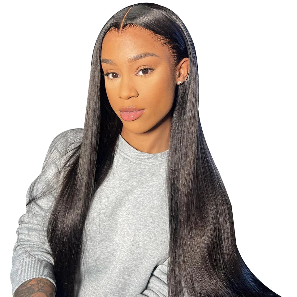 NEW IN Straight 7x5 Wear And Go Glueless wigs human hair Pre Bleached Knots Lace Front Wig Pre Cut Pre Plucked Glueless Wig