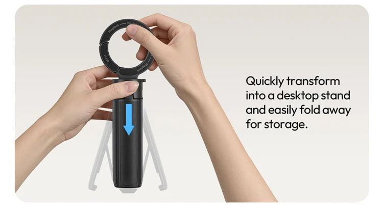 Ulanzi MT71 MagLock Mini Selfie Stick 4-Section Extendable Pole Cell Phone Accessories Tripod for Vlog Tiktok Live Streaming