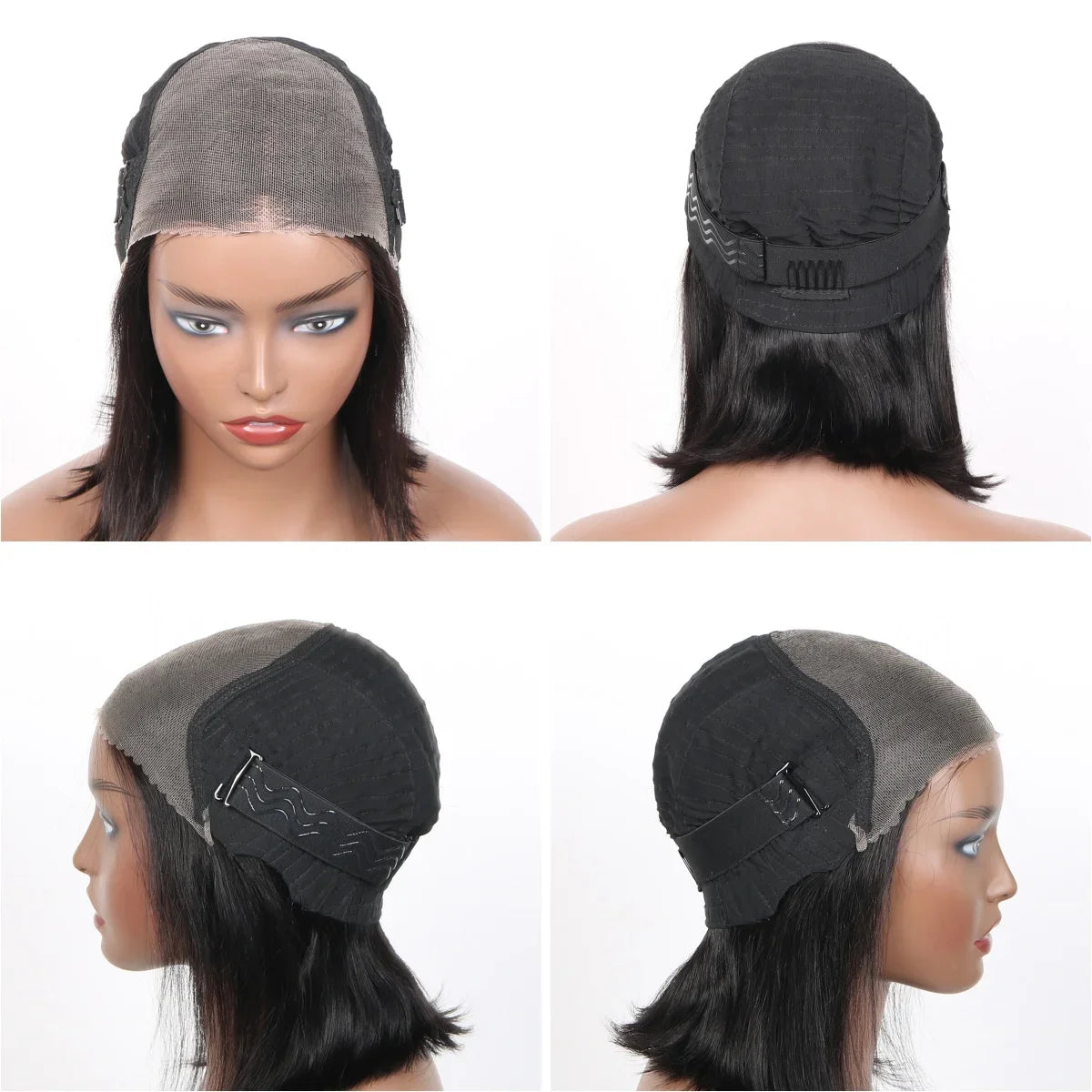 Wear and Go Glueless Wigs Human Hair PrePlucked Pre Cut 7x5 Straight Lace Closure Wigs Ready to Wear Wigs For Women 180 Density