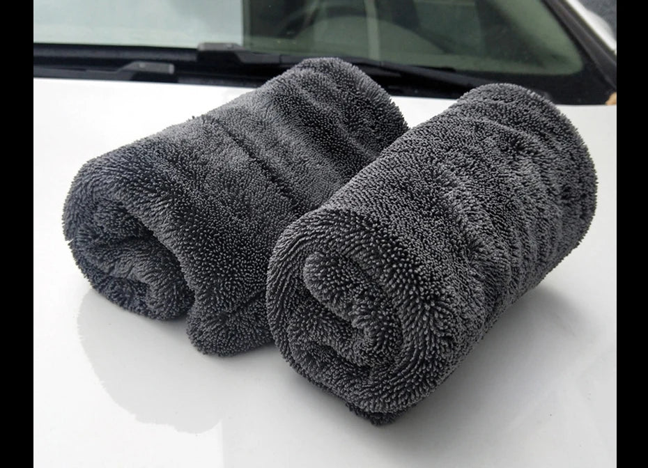 Microfiber Car Cleaning Towel 1200GSM Double-Sided Ultra Absorbent Car Wash Cleaning Cloth Soft Scratch Proof/Lint Washing Towel