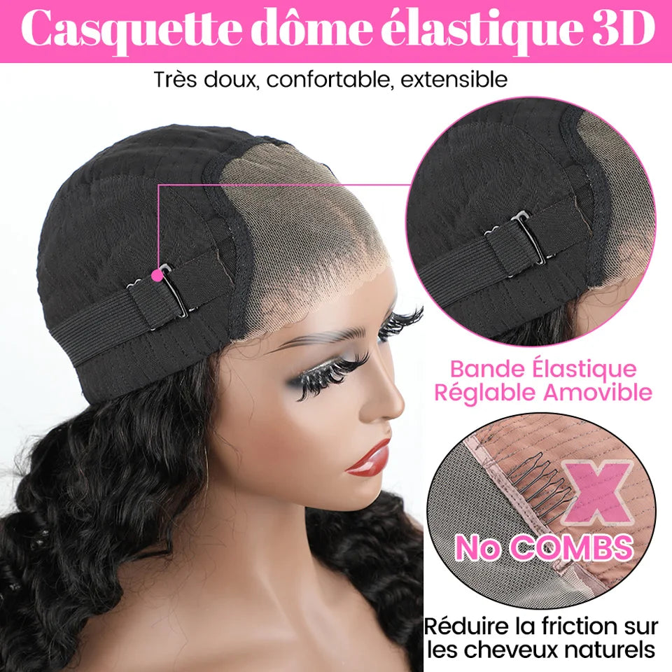 Wear Go Glueless Wig ISEE HAIR Brazilian Loose Deep 13x4 Lace Front Wig Preplucked Human Wigs Ready To Go Pre Cut 6x4 Lace Wig