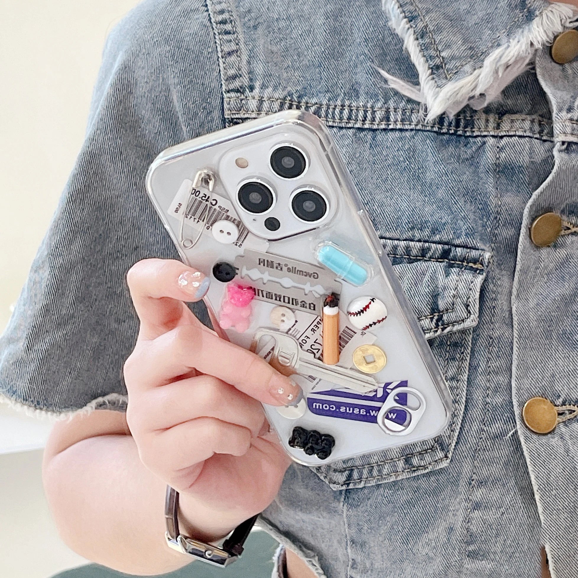 Creative 3D Artificial Cigarette & Knife Case for iPhone 17 16 15 14 13 Pro Max Plus Back Phone Cover for 12 11 Pro Max X XS Max