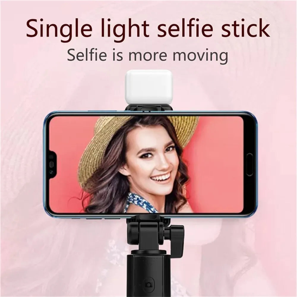 Portable Wireless Bluetooth Selfie Stick Tripod With LED Light Bluetooth Remote Foldable Tripod For Smartphone Video Live Holder