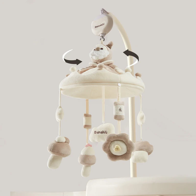 Banshili Music Bed Bell Baby Mobile Cute Cartoon Soothing Boys and Girls Toys Baby Mobile for Crib Baby