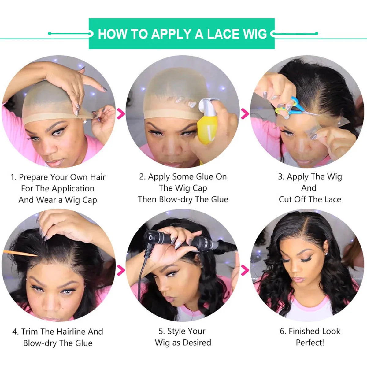 Deep Wave Short Bob Wig 13x4 Lace Front - 180% Density Brazilian Virgin Human Hair