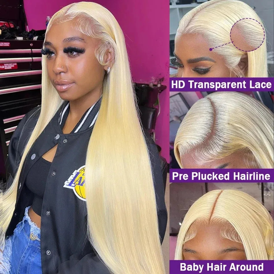 250 Density 613 Hd Lace Frontal Wig 13x6 Wig Human Hair Straight 13x4 Lace Front Transparent Lace Honey Blonde Wigs For Women