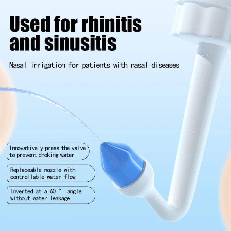 Nose Wash Cleaner Nasal Irrigator Rinse Bottle Nose Protector Avoid Allergic Rhinitis Adults Children Neti Pot 300ML 500ML