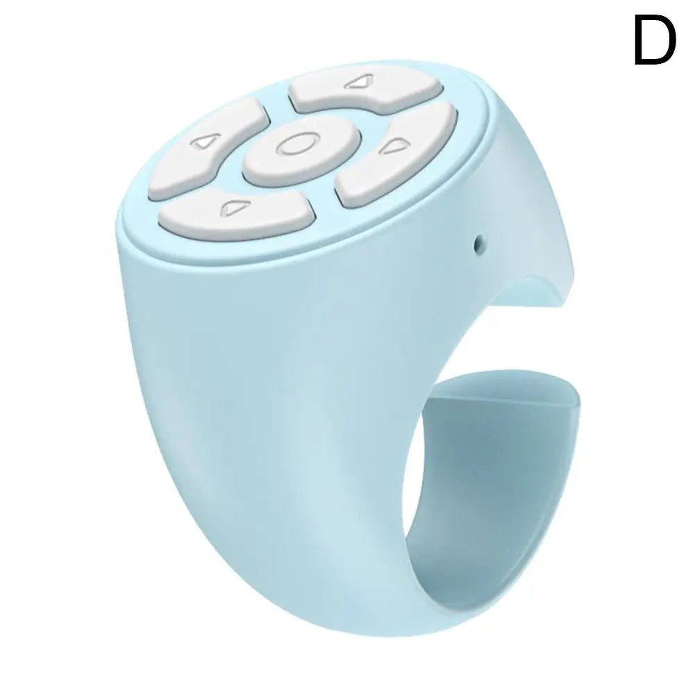 Portable Multi Function Bluetooth Remote Control For Fingertip Selfies Video Control Automatic Page Turning Browsing On Photo