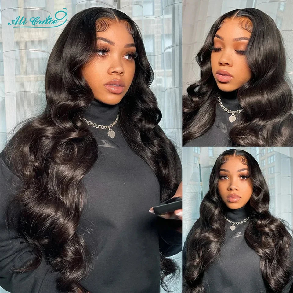 Ali Grace Body Wave Lace Front Wig Body Wave Human Hair Wigs for Women Brazilian Hair Pre-Plucked 13x4 Lace Frontal Hair Wigs