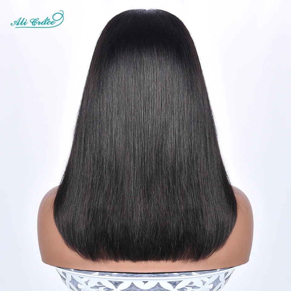 Ali Grace Glueless Wig Pre-cut 5x6 Lace Closure Straight Human Hair Wig Pre-Plucked New Trendy Layered Cut Hair Wigs For Women