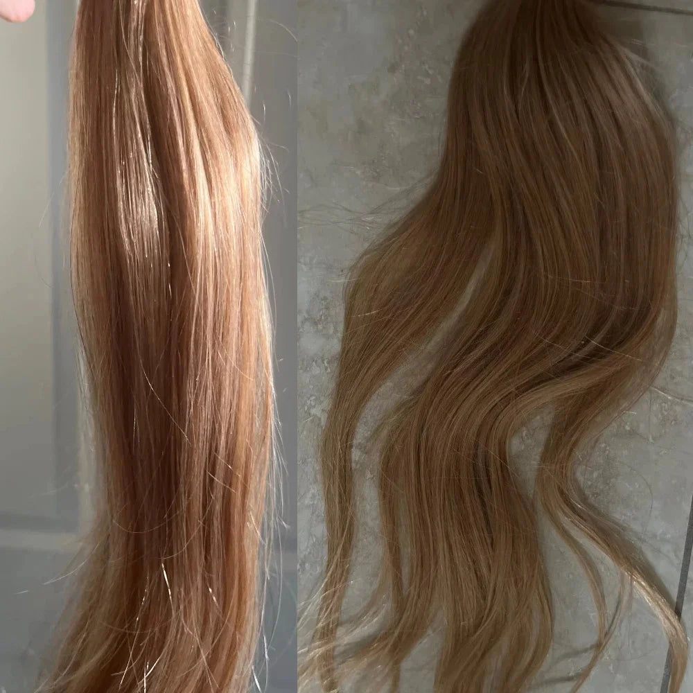 UNice #27 Honey Blonde Human Hair Bundles 3PCS Deal Bone Straight Hair Bundles 100Grams Per Bundle Sew In Extension Quick Weaves