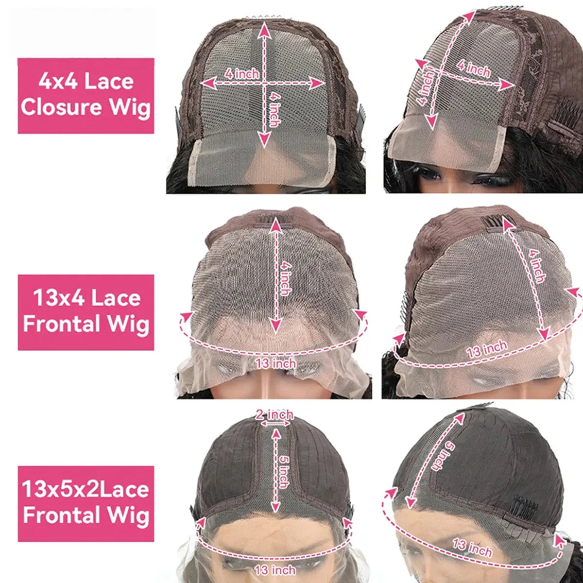 Deep Wave Short Bob Wig 13x4 Lace Front - 180% Density Brazilian Virgin Human Hair