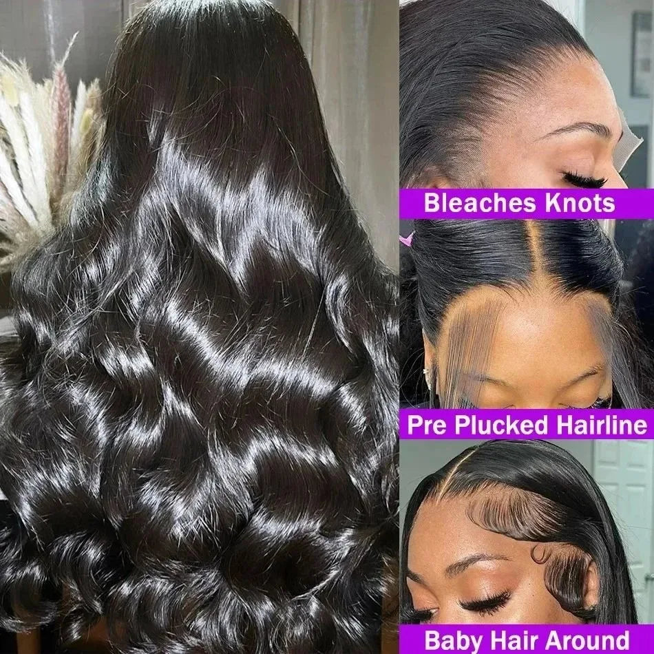 30 40 Inch Body Wave Wigs 13x6 Hd Lace Frontal Wig Brazilian Human Hair Lace Front Wig Pre Plucked Human Hair Wigs For Women