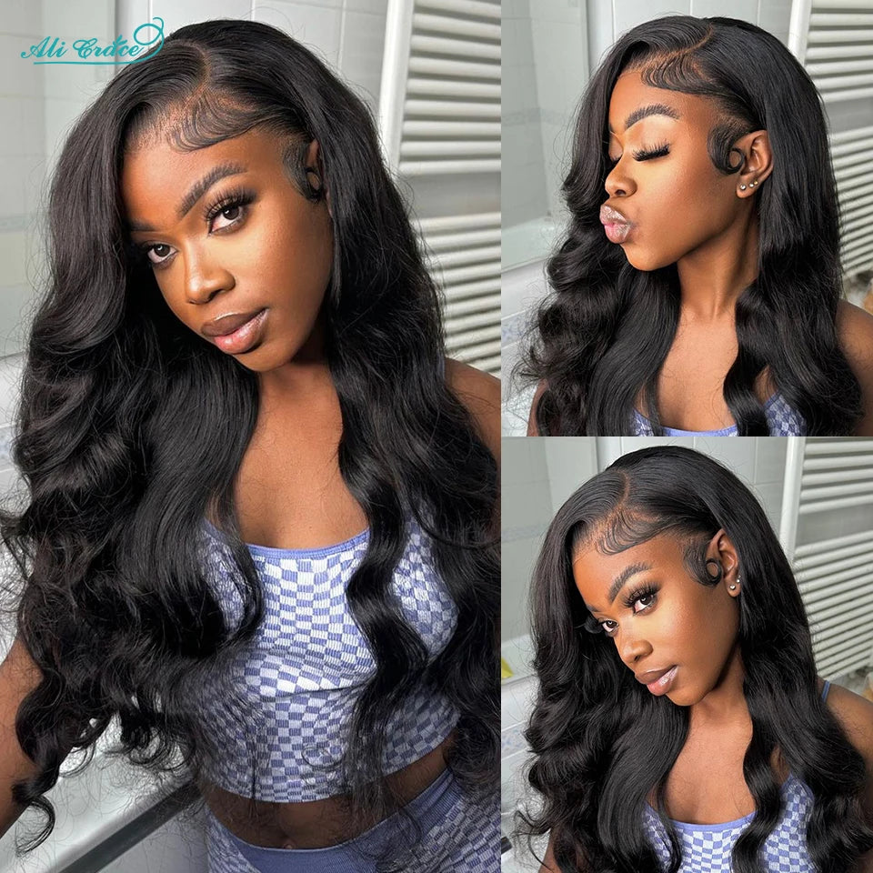 Ali Grace Body Wave Lace Front Wig Body Wave Human Hair Wigs for Women Brazilian Hair Pre-Plucked 13x4 Lace Frontal Hair Wigs